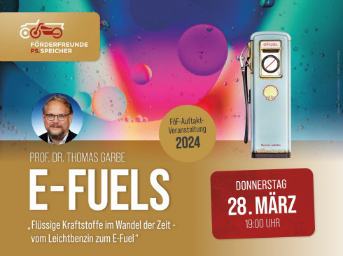 Professor Dr. Thomas Garbe: Flüssige Kraftstoffe im Wandel der Zeit - vom Leichtbenzin zum E-Fuel